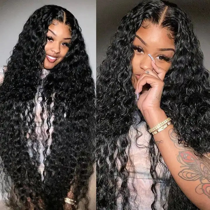 Wet and Wavy 13x4 Lace Frontal Wig Water Wave
Virgin Human Hair.
