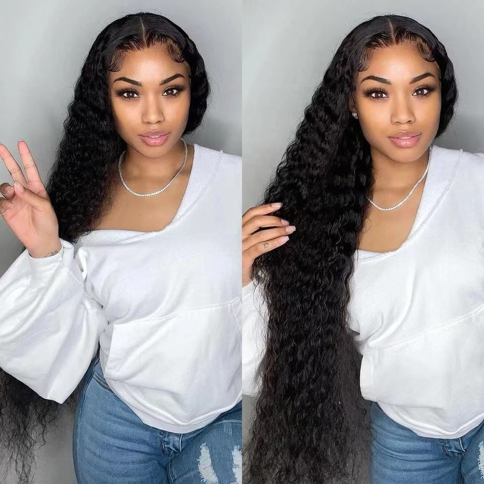 4x4 Transparent Lace Closure Wig 
Jerry Curly Virgin Human Hair