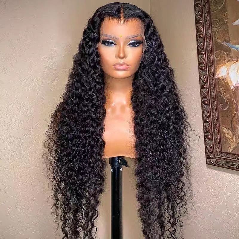 4x4 Transparent Lace Closure Wig 
Jerry Curly Virgin Human Hair