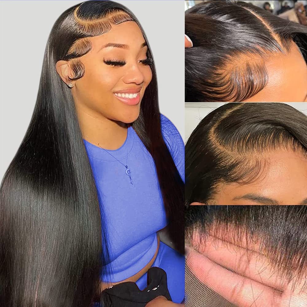 13x4 Lace Frontal Wig Pre Plucked Virgin Human Hair.